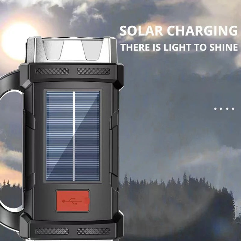 Powerful Solar LED Flashlight